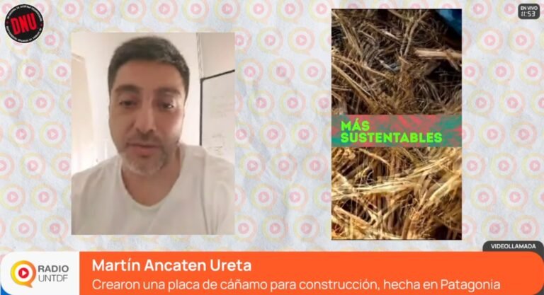 Innovación con identidad patagónica: placas de cáñamo para la construcción sostenible